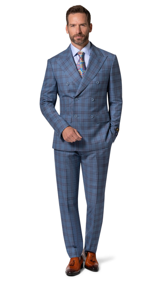 Berragamo Elegant - Faille Wool 10005.4098 D/B Slim Fit Suit