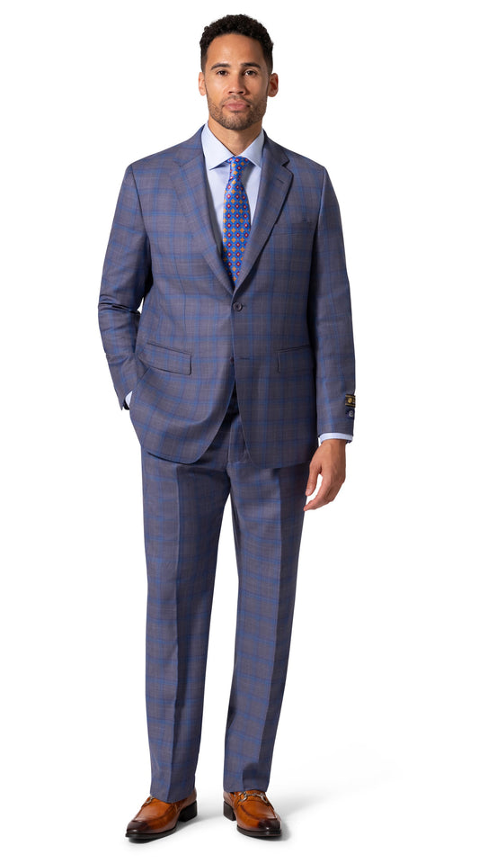 Berragamo Elegant - Faille Wool Modern Suit 10005.4055/8000