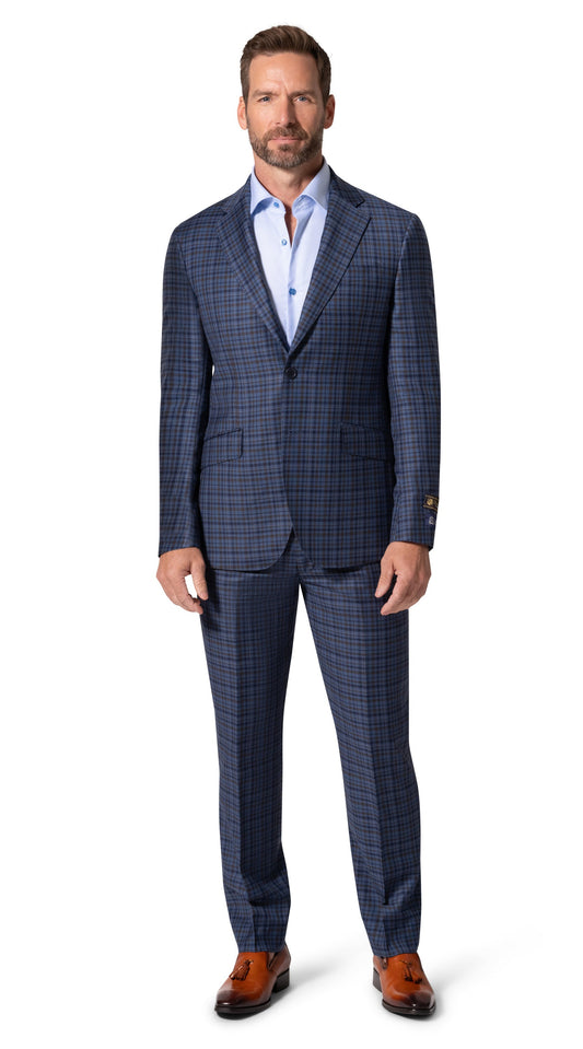 Berragamo Elegant - Faille Wool 10005.4099 S/B Slim Fit Suit